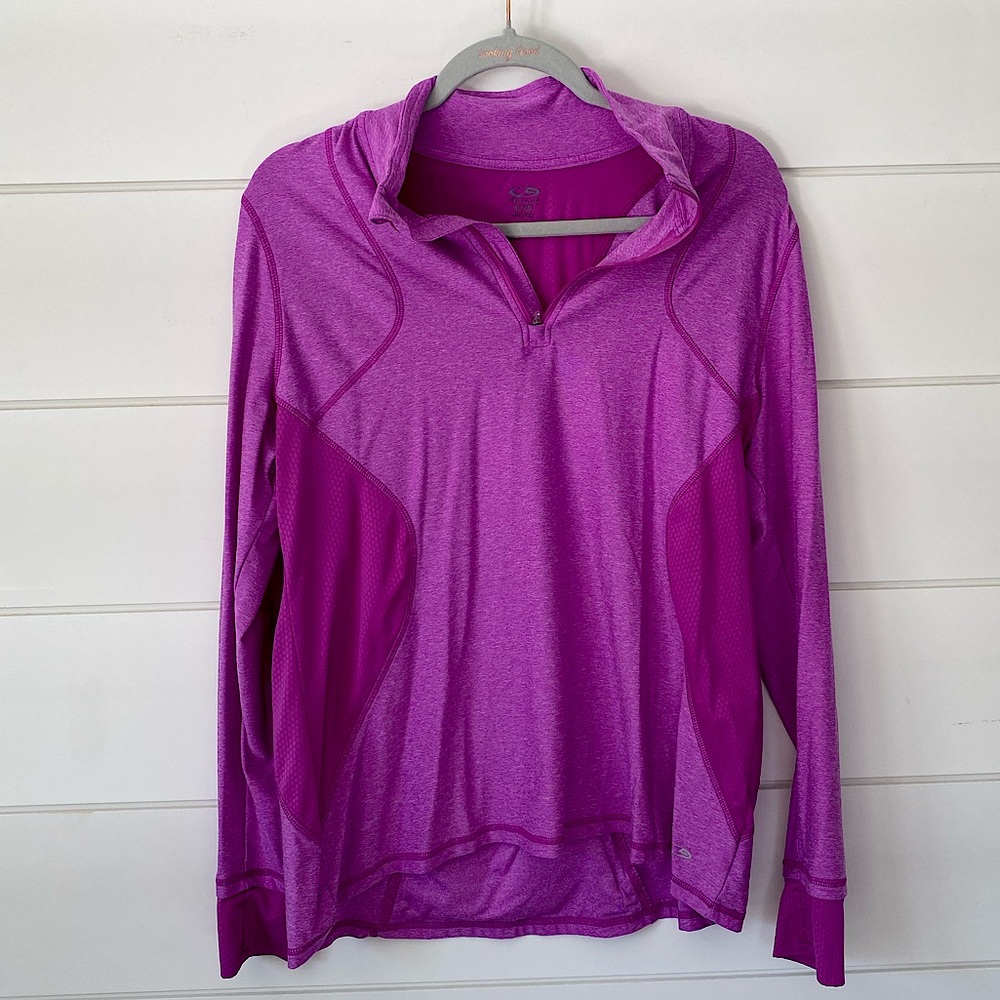 Fuchsia Champion Quarter Zip Jacket